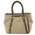 Borsa Tote 2Way PRADA in tela jacquard con logo Triangle e pelle Marrone BN1841