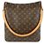 Borsa a spalla Louis Vuitton Monogram Looping GM Marrone M51145