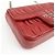 Borsa a tracolla con catena PRADA in pelle di capra nappa rossa 1BD140 - vista 10