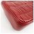 Borsa a tracolla con catena PRADA in pelle di capra nappa rossa 1BD140 - vista 12
