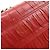 Borsa a tracolla con catena PRADA in pelle di capra nappa rossa 1BD140 - vista 18