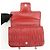 Borsa a tracolla con catena PRADA in pelle di capra nappa rossa 1BD140 - vista 20