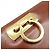 Salvatore Ferragamo Borsa a spalla con catena Ferragamo Gancini in pelle di vitello Marrone - vista 20