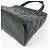 Borsa Tote CHANEL Matelassé COCO Mark Caviarskin Medallion Nera A01804 - vista 10