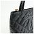 Borsa Tote CHANEL Matelassé COCO Mark Caviarskin Medallion Nera A01804 - vista 14