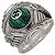 GUCCI Interlocking G Garden Snake Tiger Head Ring SV925 #18 499007