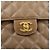 Borsa a spalla con catena CHANEL Matelasse Cavairskin Marrone Chiaro - vista 17