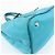 PRADA Borsa Tote 2Way in Nylon e Pelle Borsa a Mano e a Spalla Celeste BN1841 - vista 12