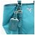 PRADA Borsa Tote 2Way in Nylon e Pelle Borsa a Mano e a Spalla Celeste BN1841 - vista 18