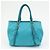 PRADA Borsa Tote 2Way in Nylon e Pelle Borsa a Mano e a Spalla Celeste BN1841 - vista 2