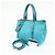PRADA Borsa Tote 2Way in Nylon e Pelle Borsa a Mano e a Spalla Celeste BN1841 - vista 24