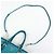 PRADA Borsa Tote 2Way in Nylon e Pelle Borsa a Mano e a Spalla Celeste BN1841 - vista 6