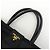 Borsa Tote PRADA in nylon, pelle e nastro Nero BN1601 - vista 6