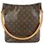 Borsa a tracolla Louis Vuitton Monogram Looping GM Brown M51145