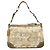 Borsa a tracolla COACH Signature Canvas Suede Leather Beige Brown