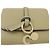 Chloé Billetera Compacta Chloe de Piel Small Tri-fold C-charm Khaki - vista 6
