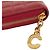 Céline Cartera Compacta Zippy de Piel CELINE con Monedero C-charm Roja - vista 6