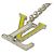 Collana Louis Vuitton in metallo laccato Bianco Giallo M00526 - vista 3