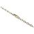 Collana Louis Vuitton in metallo laccato Bianco Giallo M00526 - vista 8