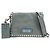 PRADA Etiquette Borsa 2Way in Pelle Borsa a Tracolla Borsa Clutch Grigia