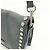 PRADA Etiquette Borsa 2Way in Pelle Borsa a Tracolla Borsa Clutch Grigia - vista 13
