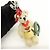 Portachiavi PRADA Motivo Orso Natale 2012 Beige Rosso - vista 5