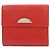 Christian Dior Logo Leather Bi-fold Compact Wallet Red