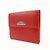 Christian Dior Logo Leather Bi-fold Compact Wallet Red - view 3