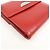 Christian Dior Logo Leather Bi-fold Compact Wallet Red - view 7