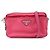 Borsa a spalla in nylon e pelle con logo triangolare PRADA Rosa BT1010