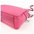 Borsa a spalla in nylon e pelle con logo triangolare PRADA Rosa BT1010 - vista 12