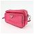 Borsa a spalla in nylon e pelle con logo triangolare PRADA Rosa BT1010 - vista 3