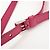 Borsa a spalla in nylon e pelle con logo triangolare PRADA Rosa BT1010 - vista 7