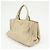 Borsa a mano PRADA Triangle Logo Canapa Vittello Daino Leather Beige - vista 3