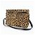 Borsa a tracolla LOEWE Unborn in pelle di vitello Leopard Brown Black - vista 3