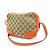 Borsa a spalla GUCCI GG Canvas Leather Beige Arancione 449413 - vista 3