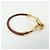 Hermès HERMES Jumbo Choker Bracciale in Pelle e Metallo Marrone Oro - vista 4