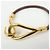 Hermès HERMES Jumbo Choker Bracciale in Pelle e Metallo Marrone Oro - vista 5