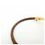 Hermès HERMES Jumbo Choker Bracciale in Pelle e Metallo Marrone Oro - vista 8
