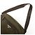 Borsa a tracolla in nylon PRADA con logo Triangle Khaki Brown BT0166 - vista 6