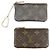 Louis Vuitton Monogram Set de 2 Pochette Cles Coin Cases M62650