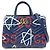GUCCI GG Marmont Ghost Leather 2Way Hand Bag Navy Red White 448054