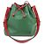 Borsa a tracolla Louis Vuitton Epi Petit Noe Green Red M44147