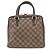 Borsa a mano Louis Vuitton Damier Canvas Leather Triana Ebene N51155