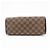 Borsa a mano Louis Vuitton Damier Canvas Leather Triana Ebene N51155 - vista 5