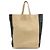 Céline CELINE Horizontal Cabas Leder Tote Bag Handtasche Beige Black