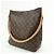 Borsa a tracolla Louis Vuitton Monogram Looping GM in pelle Marrone M51145 - vista 3