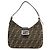 Borsa a tracolla e borsa a mano FENDI in tela Zucca e pelle Black Brown 26569