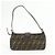 FENDI Borsa a mano e a tracolla in pelle e tela Zucca Marrone 26722 - vista 2