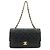 Borsa a tracolla con catena CHANEL Matelasse 25 Double Flap Nera A01112